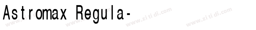 Astromax Regula字体转换